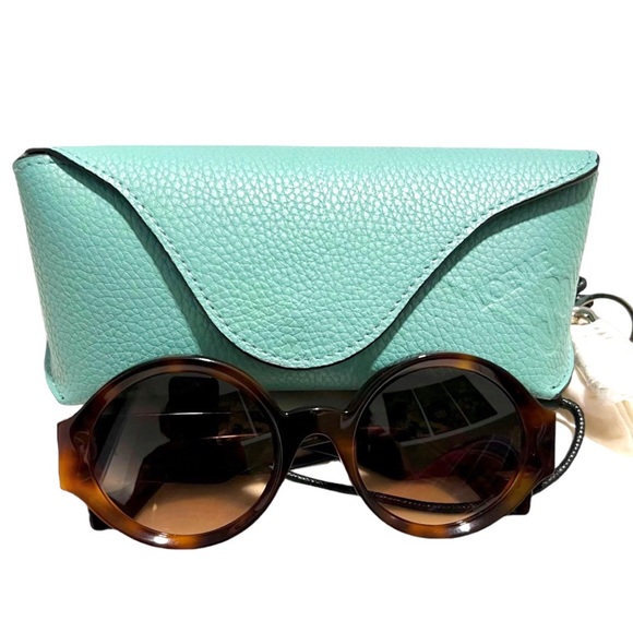 NIB LOEWE Story Round Frame Tortoiseshell Acetate Sunglasses - Picture 9 of 12